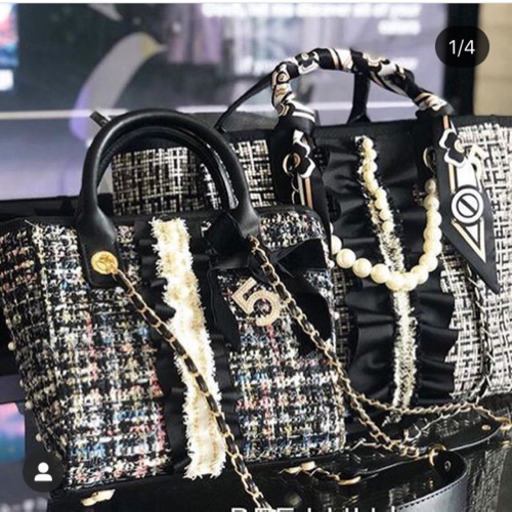 大人可愛いツイードBAG ［LUU］