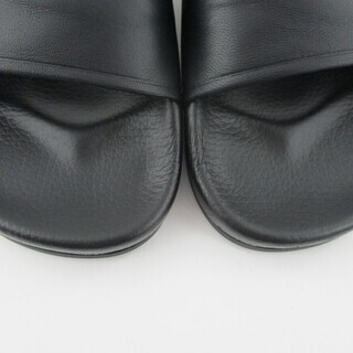 ◇極美品 BALENCIAGA バレンシアガ シャワー サンダル レザー 黒◇