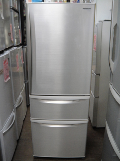 2014年製　パナソニック　3ドア冷凍冷蔵庫　NR-C320ME-N　321L