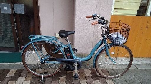 美品☆YAMAHA PAS Natura 26吋電動アシスト自転車(マリノブルー)12.3Ahバッテリー+充電器+キー2本付き