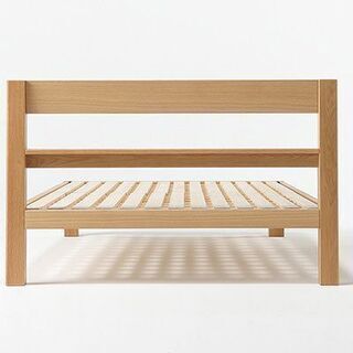 値下げ交渉可★11月27日までに引き渡しできる方☆【ほぼ新品☆】無印良品☆オーク材ベッドフレーム・マットレスセット