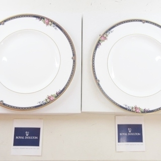 ◇未使用品 ロイヤルドルトン センテニアルローズ プレート 2枚セット◇ ◇未使用品 ロイヤルドルトン センテニアルローズ プレート 2枚セット◇