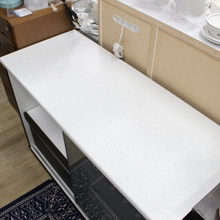 J10181)【美品】ニトリ NITORI カウンター(モデナ120 DBR) キッチンカウンター 食器棚 キッチンボード