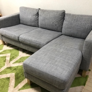 イケア　IKEA KARLSTAD 2人掛けコンパクトソファ＆寝...