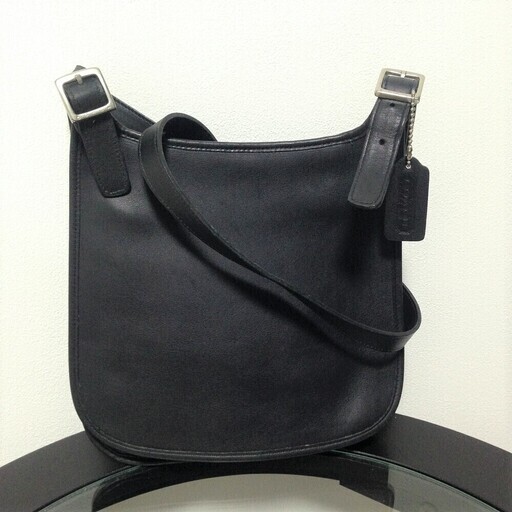 コーチ COACH オールドコーチ レザー ショルダーバッグ 黒 ♡ 美品