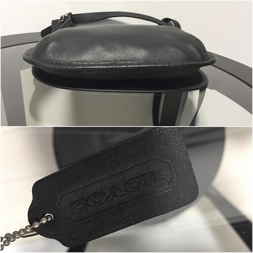 コーチ COACH オールドコーチ レザー ショルダーバッグ 黒 ♡ 美品