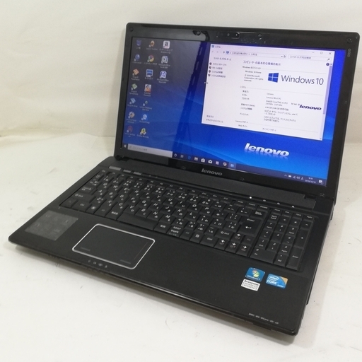 Lenovo 15.6型ノート G560 Core i5-560M/メモリ4GB/新品SSD128GB/Office2007/Windows10