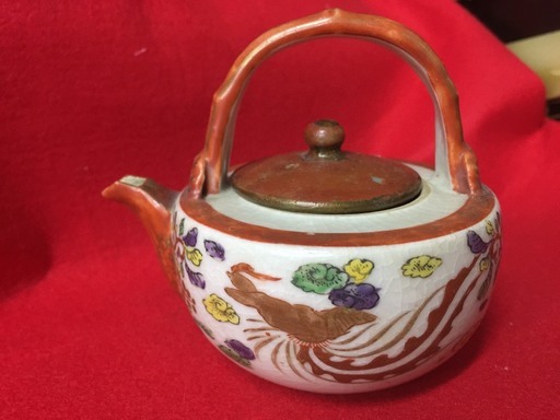 中古※九谷陶器茶壺