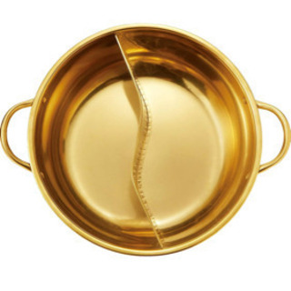 【新品未使用】IH対応 金色のよくばり二食鍋