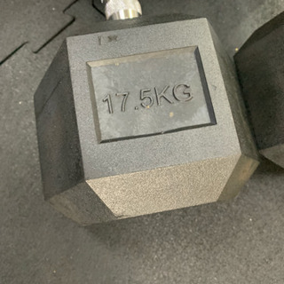 ヘックス  ラバーダン2.5kg から17.5kg  ７セット 30％ 割引 ラバー ヘックス ダンベル 65kg × 2個 計130kg セット | 筋