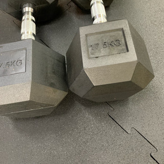 ラバーヘックス ダンベル 17.5kg 2個