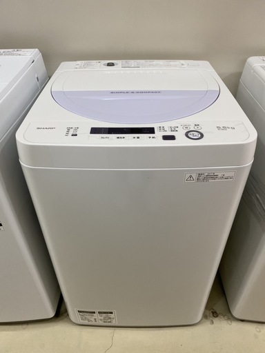洗濯機 シャープ SHARP ES-GE5A 2017年製 5.5kg 中古品