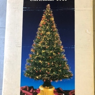 クリスマスツリー「グリーンファイバーツリー（120cm）飾り付き...