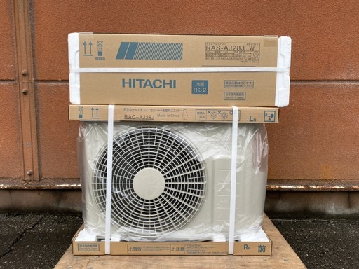 【未開封品】 日立 HITACHI 白くまくん ルームエアコン RAS-AJ28J RAC-AJ28J 単相100V 2.8kw 2019年製 ⑤