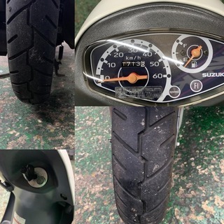 ジモティー法人登録】八尾市♪スズキ レッツ4 タイヤ新品♪サービス