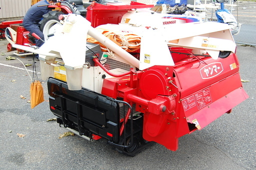 ★鳥取 ヤンマー ハーベスター PKG80 カッター付き 脱こく機 脱穀機 稲刈り 自社配送可（地域限定） 引き取り歓迎