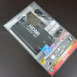 HDMI切替器HEAC対応2ポート iBUFFALO 1080p...