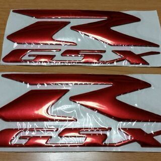 スズキ GSX-R 3D ステッカー レッド 2枚セット(複数セ...
