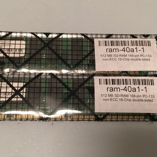 512M SD-RAM 168pin PC-133 2枚