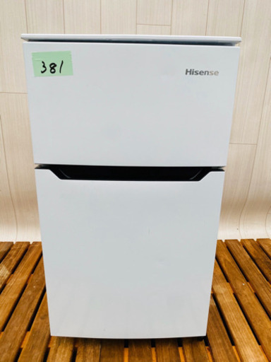2017年製‼️381番  Hisense✨2ドア冷凍冷蔵庫❄️ HR-B95A‼️