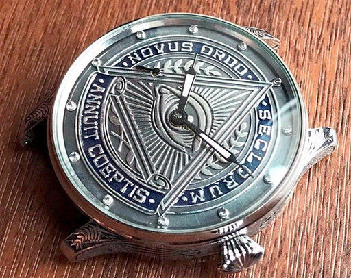 下取＆値引き交渉 1910年 ロレックス懐中時計ムーブ カスタム時計 フリーメイソン アイオブプロビデンス フリーメーソン アンティーク