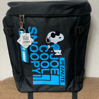 新品‼️SNOOPYスヌーピー  スクエアリュック ブルー