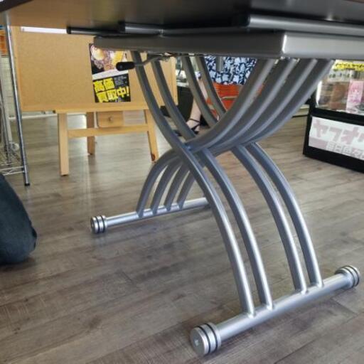 東京インテリア 伸縮 リビングテーブル テーブル 高さ調整 無段階