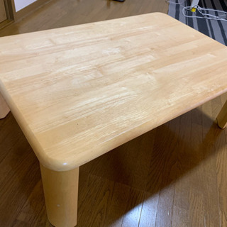 (差し上げます) 天然木製 ローテーブル 座卓 - 相談中