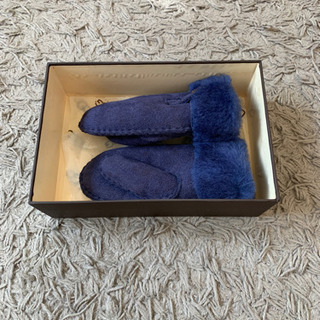 UGG 子供用手袋 青 冬用