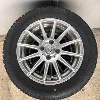 ブリヂストン  175/65r15 スタッドレス JOKER アルミホイール付 バリ山 イボ付 オフセット42 PCD100 ハブ径72mm 大処分 ブリヂストン 175/65r15 スタッドレス JOKER アルミホイール付 バリ山