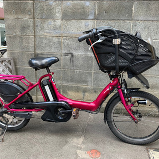 電動自転車ヤマハPAS Kiss mini 8.1Ah 前子供乗せ 20インチ ローズの 