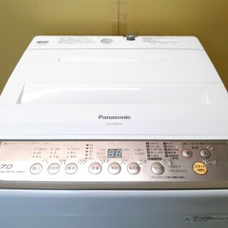 配達可 Panasonic 全自動洗濯機 7.0kg NA-F70PB10 2017年製 - 生活家電