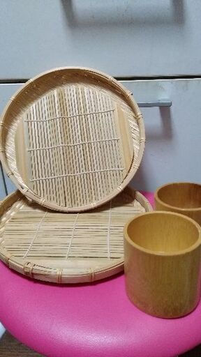 竹で出来たセイロセット未使用☆