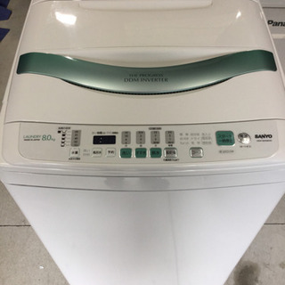 SANYO 8.0kg 全自動洗濯機 ASW-800SB 2010年 ごみ取りネット欠品