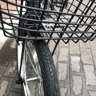折りたたみ自転車 20インチ フォルクスワーゲン6段変速 かご付き 