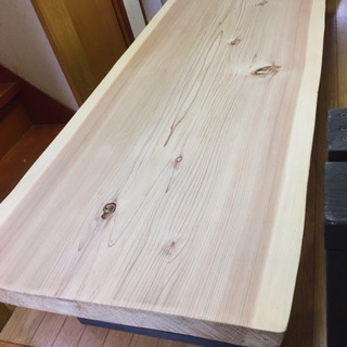 値下げ☆激安 特大 210cm 天然一枚板ダイニングローテーブル 近場配送無料☆