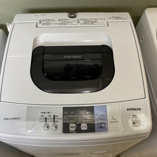 洗濯機 日立 HITACHI NW-50B 2018年製 5.0kg 中古品