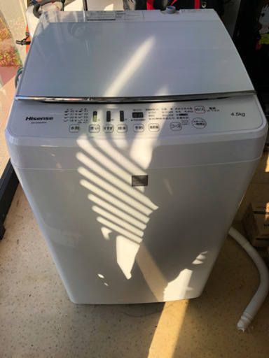 2016年製の洗濯機　4.5kg 美品