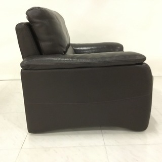 大塚家具】アームチェア LSコンフォート18革ダークブラウン① 参約15