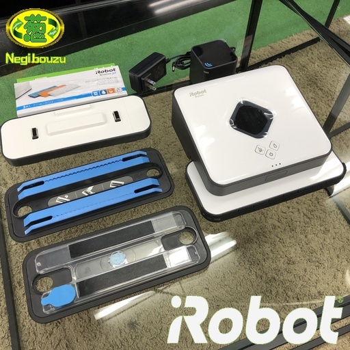 美品【 iRobot 】アイロボット床拭きロボット Braava ブラーバ380j フロアモッピングロボット