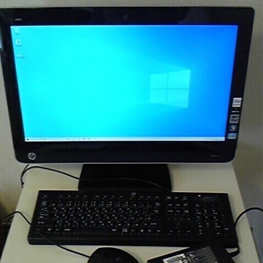 値下げしました。一体型パソコン　HP　ONMI220-1140jp　を売ります。快適に動作し大画面で非常に見やすいです。