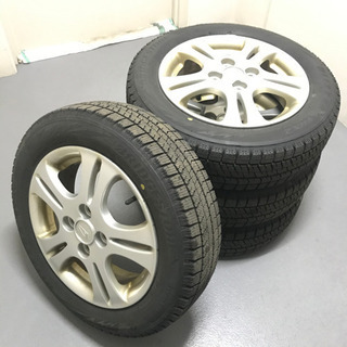 125-1ブリヂストン VRX2 155/65R14 2018年製造バリ山 ダイハツ純正