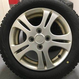 125-1ブリヂストン VRX2 155/65R14 2018年製造バリ山 ダイハツ純正 