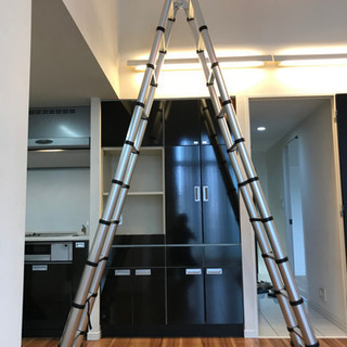 ハシゴ兼用アルミ脚立 最長6.2m 折りたたみみ