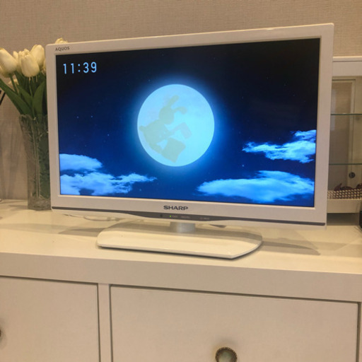 AQUOS 白 19インチ液晶テレビ