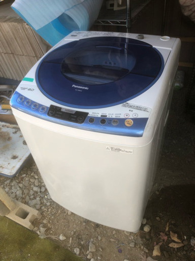中古相場35000円 Panasonic 2014年製 全自動洗濯機 8kg ブルー NA-FS80H6-A
