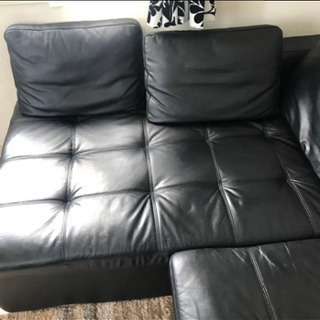 ニトリ高級本革　L字型　ソファ　コーナー　右肘カウチ2点セット