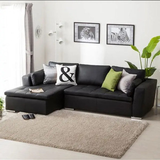 ニトリ高級本革　L字型　ソファ　コーナー　右肘カウチ2点セット