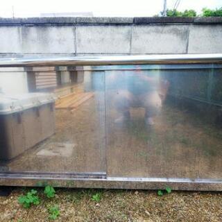 ステンレス 大きな台下収納棚 業務用 1500*500*750-KaleidoGloves 青空
