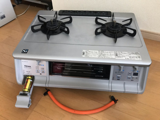 ☆パロマ 2口ガスコンロ グリル付き 美品 プロパン用 | inmarco.ae